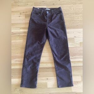 Levi’s brown corduroy, wedgie straight size 28